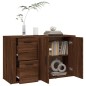 vidaXL Aparador de madera contrachapada marrón roble 100x33x59,5 cm vidaXL Aparador de madera contrachapada marrón roble 100x33x59,5 cm