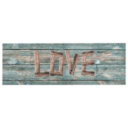 vidaXL Alfombra de cocina lavable Love 45x150 cm