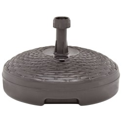 vidaXL Base de sombrilla rellenable arena/agua ratán de plástico 20 L