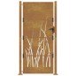 vidaXL Puerta de jardín acero corten diseño hierba 105x180 cm vidaXL Puerta de jardín acero corten diseño hierba 105x180 cm