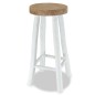 vidaXL Taburete de cocina de madera de teca vidaXL Taburete de cocina de madera de teca