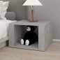 vidaXL Mesita de noche madera contrachapada gris hormigón 57x55x36 cm vidaXL Mesita de noche madera contrachapada gris hormigón 57x55x36 cm