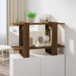 vidaXL Estantería/divisor de espacios roble marrón 80x30x51 cm