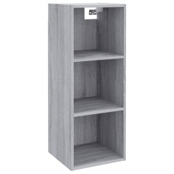 vidaXL Armario pared madera contrachapada gris Sonoma 34,5x32,5x90 cm
