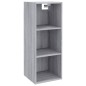 vidaXL Armario pared madera contrachapada gris Sonoma 34,5x32,5x90 cm vidaXL Armario pared madera contrachapada gris Sonoma 34,5x32,5x90 cm