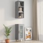 vidaXL Armario pared madera contrachapada gris Sonoma 34,5x32,5x90 cm vidaXL Armario pared madera contrachapada gris Sonoma 34,5x32,5x90 cm