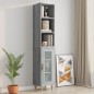 vidaXL Armario pared madera contrachapada gris Sonoma 34,5x32,5x90 cm vidaXL Armario pared madera contrachapada gris Sonoma 34,5x32,5x90 cm