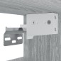 vidaXL Armario pared madera contrachapada gris Sonoma 34,5x32,5x90 cm vidaXL Armario pared madera contrachapada gris Sonoma 34,5x32,5x90 cm