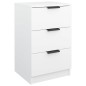 vidaXL Mesita de noche blanca 40x36x65 cm vidaXL Mesita de noche blanca 40x36x65 cm