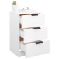 vidaXL Mesita de noche blanca 40x36x65 cm vidaXL Mesita de noche blanca 40x36x65 cm
