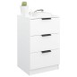 vidaXL Mesita de noche blanca 40x36x65 cm vidaXL Mesita de noche blanca 40x36x65 cm