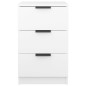 vidaXL Mesita de noche blanca 40x36x65 cm vidaXL Mesita de noche blanca 40x36x65 cm