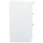 vidaXL Mesita de noche blanca 40x36x65 cm vidaXL Mesita de noche blanca 40x36x65 cm