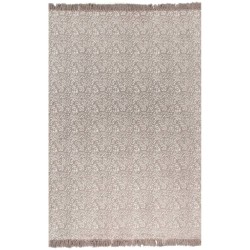 vidaXL Alfombra de algodón Kilim 120x180 cm estampado gris topo