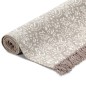 vidaXL Alfombra de algodón Kilim 120x180 cm estampado gris topo