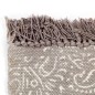 vidaXL Alfombra de algodón Kilim 120x180 cm estampado gris topo