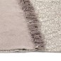 vidaXL Alfombra de algodón Kilim 120x180 cm estampado gris topo