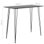 vidaXL Mesa alta y taburetes de bar 5 piezas negro vidaXL Mesa alta y taburetes de bar 5 piezas negro