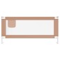 vidaXL Barandilla de seguridad cama de niño gris taupe tela 200x25 cm vidaXL Barandilla de seguridad cama de niño gris taupe tela 200x25 cm