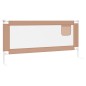 vidaXL Barandilla de seguridad cama de niño gris taupe tela 200x25 cm vidaXL Barandilla de seguridad cama de niño gris taupe tela 200x25 cm