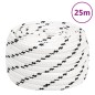 vidaXL Cuerda para barco trenzada poliéster blanco 18 mmx25 m vidaXL Cuerda para barco trenzada poliéster blanco 18 mmx25 m