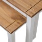 vidaXL Mesas apilables 2 uds madera maciza pino Panama Range blanco vidaXL Mesas apilables 2 uds madera maciza pino Panama Range blanco