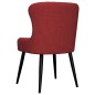 vidaXL Sillas de comedor 2 unidades tela burdeos
