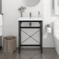 vidaXL Estructura de lavabo de hierro negro 59x38x83 cm vidaXL Estructura de lavabo de hierro negro 59x38x83 cm