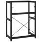 vidaXL Estructura de lavabo de hierro negro 59x38x83 cm vidaXL Estructura de lavabo de hierro negro 59x38x83 cm