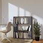 vidaXL Estantería/divisor de espacios madera pino gris 80x25x101 cm vidaXL Estantería/divisor de espacios madera pino gris 80x25x101 cm