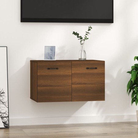 vidaXL Armario pared madera contrachapada marrón roble 60x36,5x35 cm