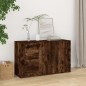 vidaXL Aparador madera contrachapada roble ahumado 100x33x59,5 cm vidaXL Aparador madera contrachapada roble ahumado 100x33x59,5 cm