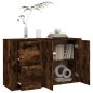 vidaXL Aparador madera contrachapada roble ahumado 100x33x59,5 cm vidaXL Aparador madera contrachapada roble ahumado 100x33x59,5 cm
