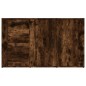 vidaXL Aparador madera contrachapada roble ahumado 100x33x59,5 cm vidaXL Aparador madera contrachapada roble ahumado 100x33x59,5 cm