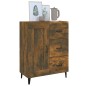 vidaXL Aparador madera contrachapada color roble ahumado 69,5x34x90 cm vidaXL Aparador madera contrachapada color roble ahumado 69,5x34x90 cm