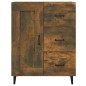 vidaXL Aparador madera contrachapada color roble ahumado 69,5x34x90 cm vidaXL Aparador madera contrachapada color roble ahumado 69,5x34x90 cm