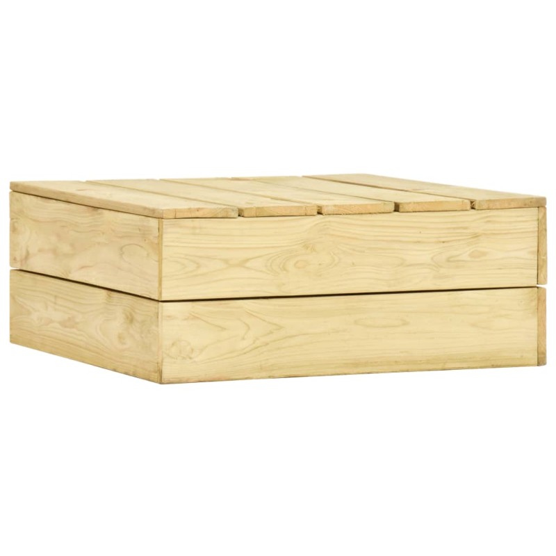 vidaXL Mesa de jardín de madera de pino impregnada 75x75x31 cm vidaXL Mesa de jardín de madera de pino impregnada 75x75x31 cm