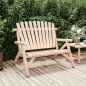 vidaXL Banco de jardín de 2 plazas madera maciza abeto 119x85x98 cm vidaXL Banco de jardín de 2 plazas madera maciza abeto 119x85x98 cm