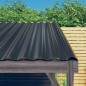 vidaXL Paneles tejado 36 uds acero recubierto gris antracita 60x36 cm vidaXL Paneles tejado 36 uds acero recubierto gris antracita 60x36 cm