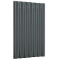 vidaXL Paneles tejado 36 uds acero recubierto gris antracita 60x36 cm vidaXL Paneles tejado 36 uds acero recubierto gris antracita 60x36 cm