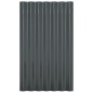 vidaXL Paneles tejado 36 uds acero recubierto gris antracita 60x36 cm vidaXL Paneles tejado 36 uds acero recubierto gris antracita 60x36 cm
