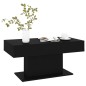 vidaXL Mesa de centro madera contrachapada negro 96x50x45 cm vidaXL Mesa de centro madera contrachapada negro 96x50x45 cm