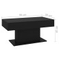 vidaXL Mesa de centro madera contrachapada negro 96x50x45 cm vidaXL Mesa de centro madera contrachapada negro 96x50x45 cm