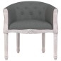 vidaXL Silla de comedor tela gris oscuro vidaXL Silla de comedor tela gris oscuro