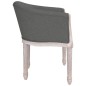 vidaXL Silla de comedor tela gris oscuro vidaXL Silla de comedor tela gris oscuro