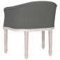 vidaXL Silla de comedor tela gris oscuro vidaXL Silla de comedor tela gris oscuro