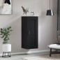 vidaXL Armario de pared madera de ingeniería negro 34,5x34x90 cm vidaXL Armario de pared madera de ingeniería negro 34,5x34x90 cm