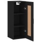 vidaXL Armario de pared madera de ingeniería negro 34,5x34x90 cm vidaXL Armario de pared madera de ingeniería negro 34,5x34x90 cm