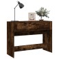 vidaXL Mesa consola madera contrachapada roble ahumado 100x39x75 cm