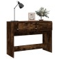vidaXL Mesa consola madera contrachapada roble ahumado 100x39x75 cm